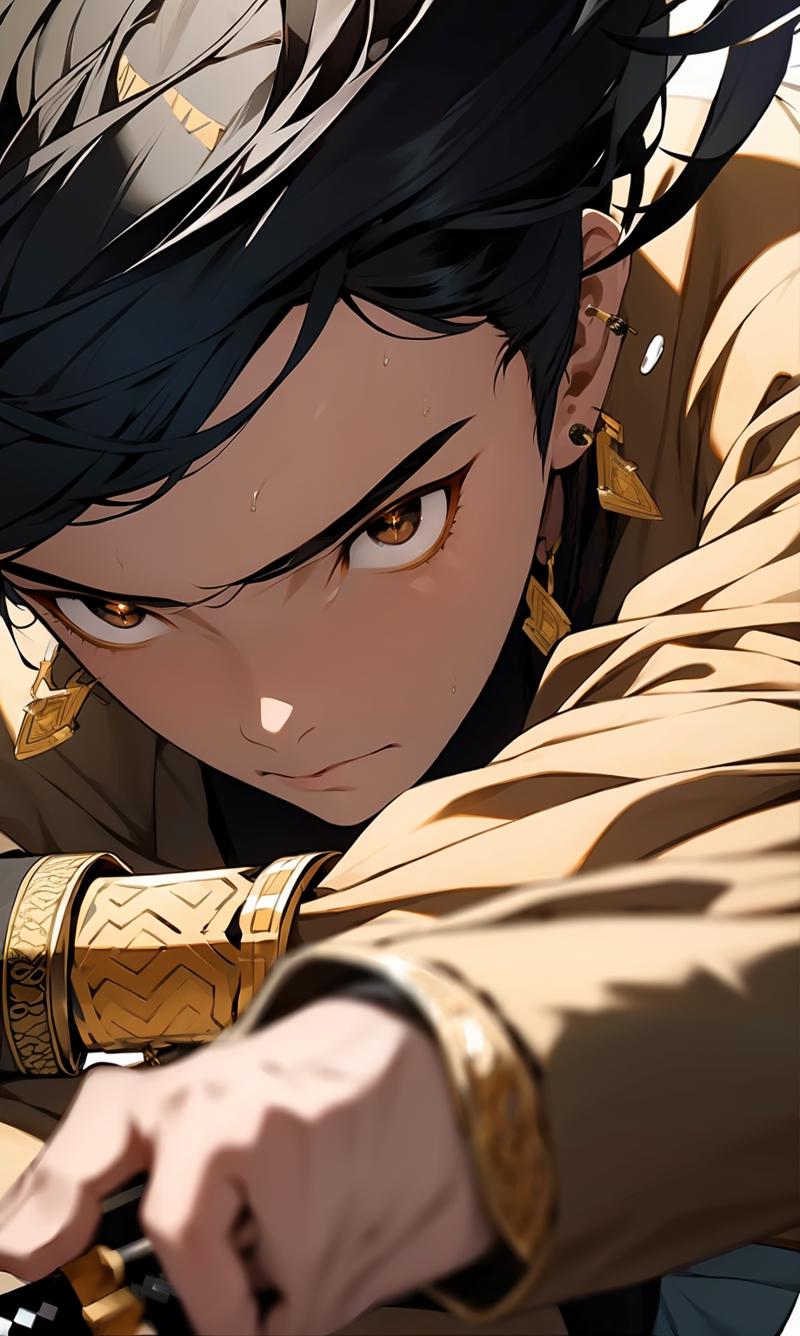 03818-4188444612-,  1boy, male_focus, jewelry, black_hair, brown_eyes, solo, earrings, sword.png